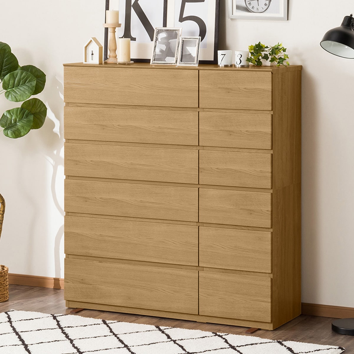 楽天市場】ハイチェスト(クエス 120-6HC)【配送員設置商品】 ニトリ