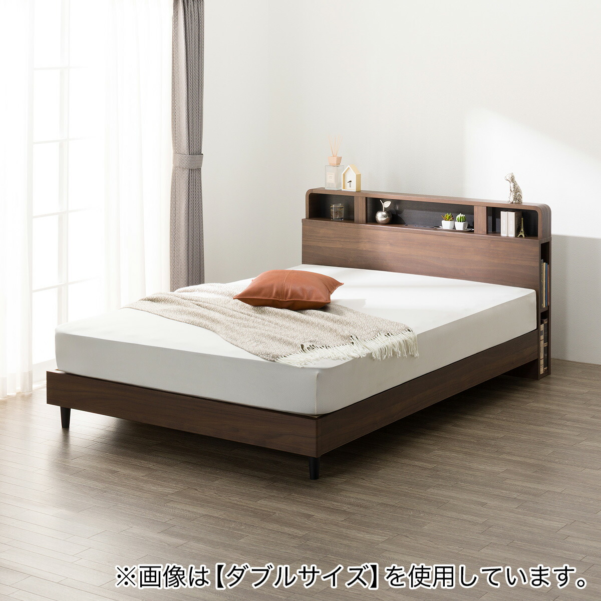 楽天市場】すのこダブルフレーム(NS-006 LEG/LOW)【配送員設置商品