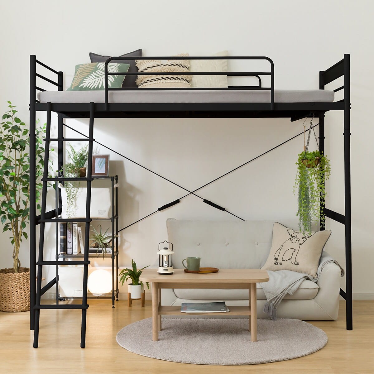 楽天市場】スチールハイベッド(HB02) ニトリ 【配送員設置商品