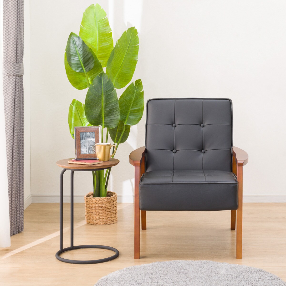 楽天市場】傷・汚れに強い合成皮革 1人掛け 1人用合皮ソファ (N