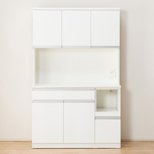 楽天市場】[幅120cm] キッチンボード ( レジューム120-2TF-H WH/120