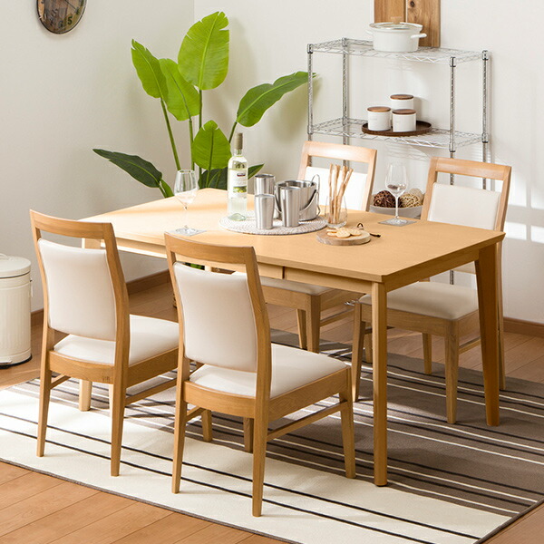 楽天市場】[幅135cm] ダイニングテーブルセット (ロレイン5H135/DC