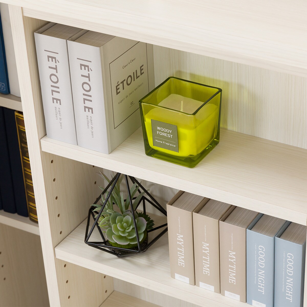 サ*ム様 ニトリ Wスライド本棚（エスタンテW WH）