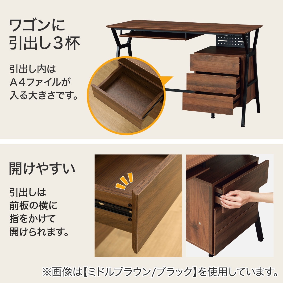 楽天市場】デスクワゴン付き (DX001 120) ニトリ 【玄関先迄納品
