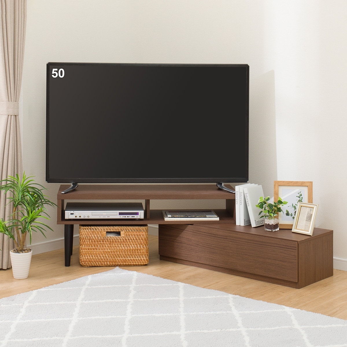 楽天市場】ローボード (GA101 EX100 MBR) ニトリ 【玄関先迄納品