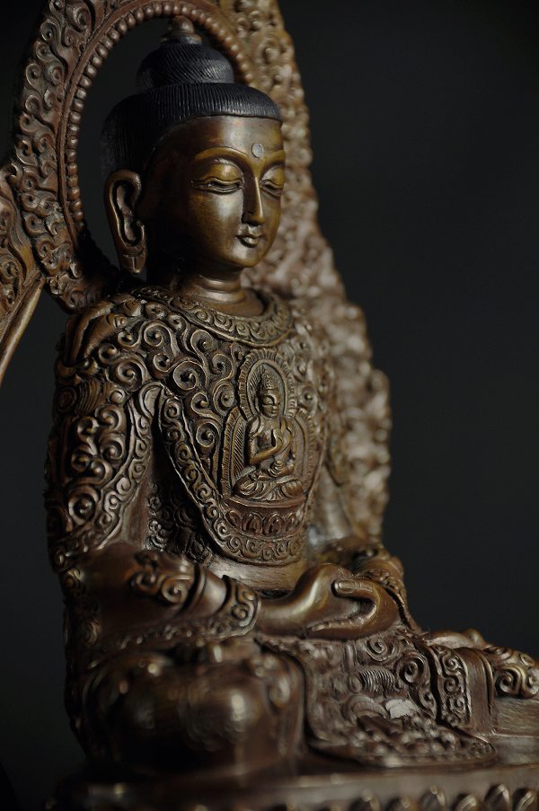 楽天市場】釈迦如来 銅造彫金仕上げ : 仏像仏画チベット美術卸の天竺堂