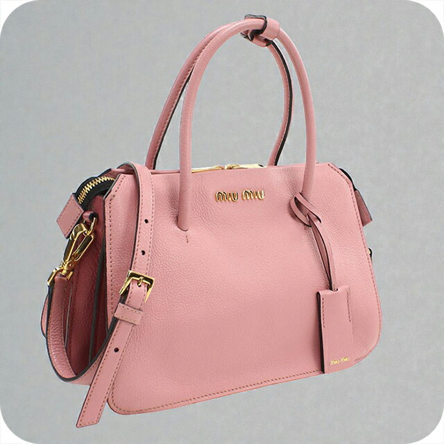楽天市場】MIUMIU バッグ ピンクの通販