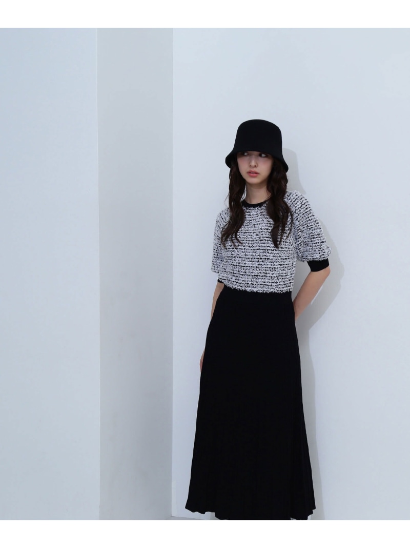 楽天市場】【SALE／30%OFF】ツイードニットワンピース NATURAL BEAUTY