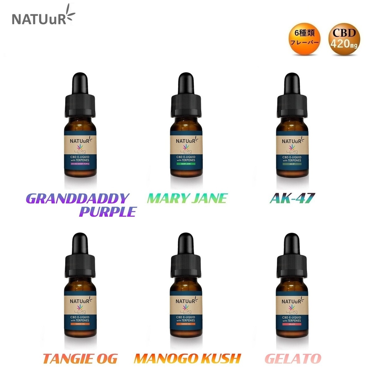 エッセンシャルオイル KANNAWAY Pure CBD 500mg 120ml