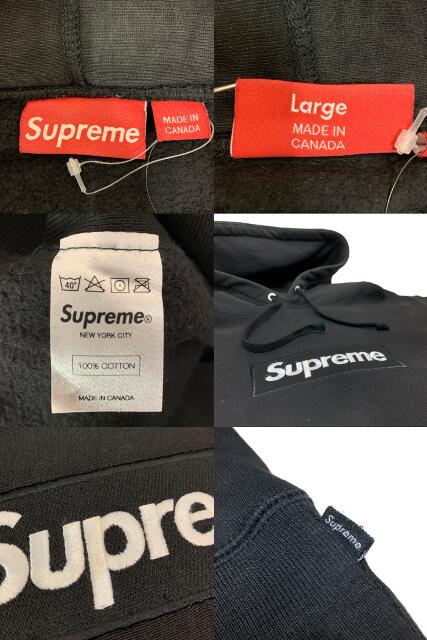 楽天市場】16AW SUPREME Box Logo Hoodie (BLACK) L シュプリーム