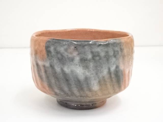 茶道具 赤楽 太郎冠者茶碗 祥悦造 箱入 美品(メ979) 茶道具 赤楽 太郎