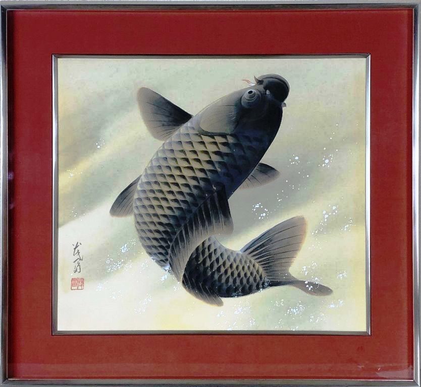 期間限定発送❢※ 五十嵐晴徳 「双鯉」 期間限定発送❢※ 五十嵐晴徳