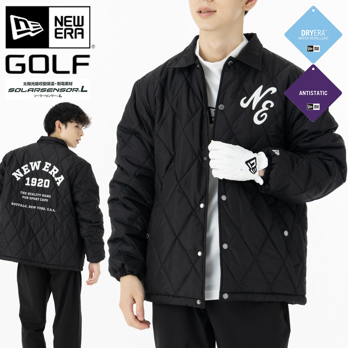楽天市場】ニューエラ ゴルフ ウェア NEW ERA GOLF ジャケット 黒