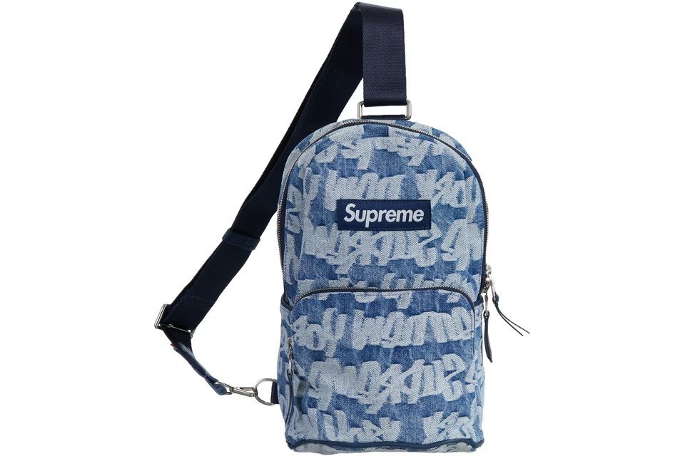 楽天市場】Supreme Fat Tip Jacquard Denim Sling Bag シュプリーム