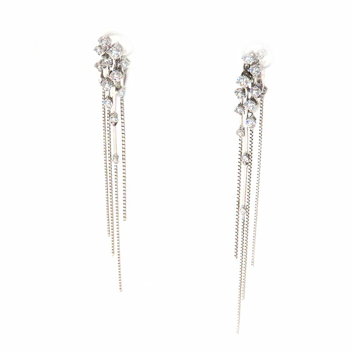 楽天市場】TASAKI タサキ ダイヤ ロング チェーン ピアス イヤリング