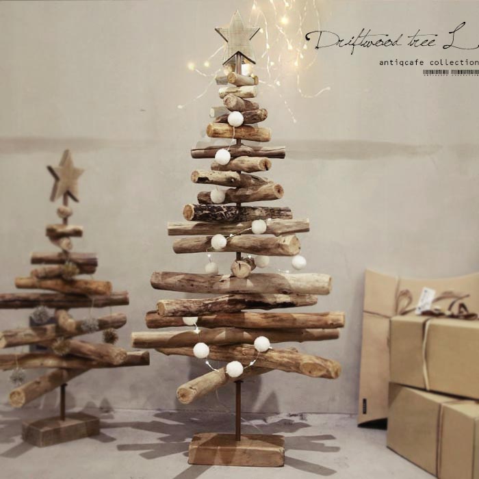 楽天市場】クリスマスツリー 流木ツリー ウッド 木製 ウッドツリー