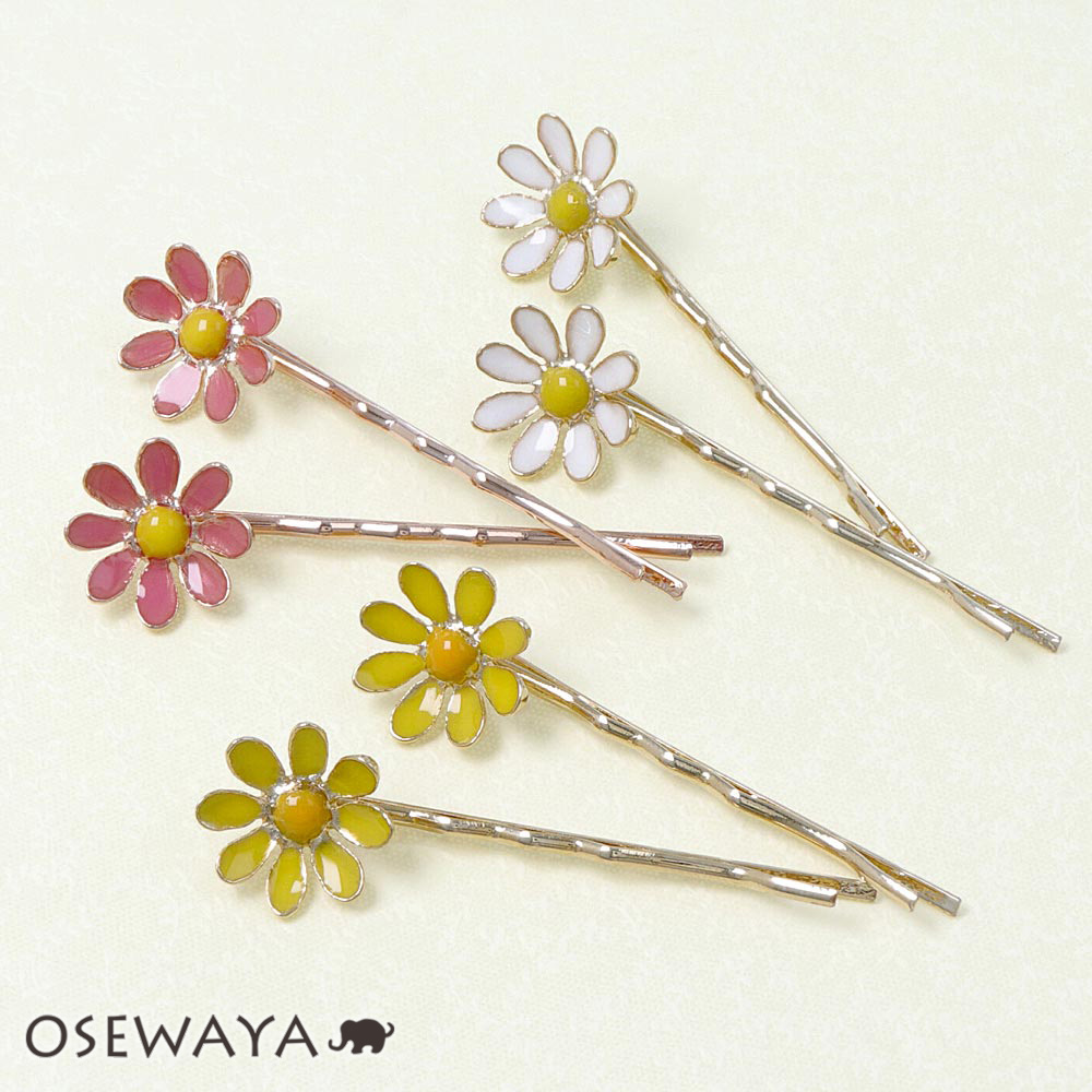 楽天市場】ヘアピン ニッケルフリー フラワー アメピン 2本 セットピン
