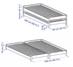 楽天市場】IKEA ikea イケア UTÅKER ウトーケルスタッキングベッド