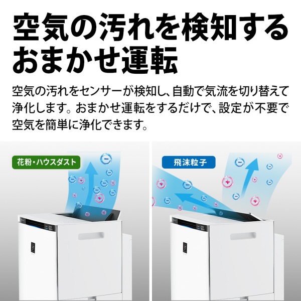 楽天市場】空気清浄機 シャープ KI-SX100-W ホワイト系 プラズマ