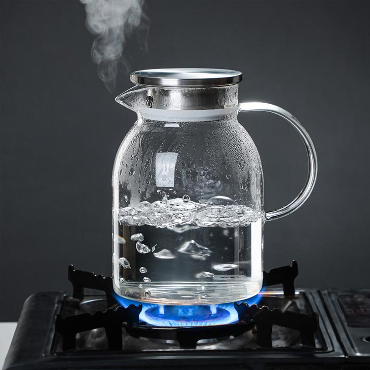 楽天市場】ガラスピッチャー 耐熱 1200ml 1800ml 2000ml 直火 直火電気