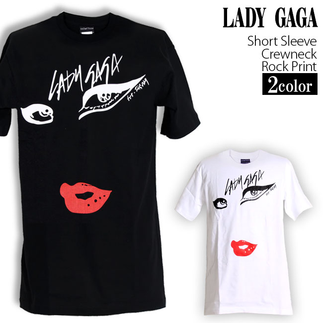 楽天市場】[在庫処分]Lady Gaga Tシャツ レディーガガ ロックTシャツ