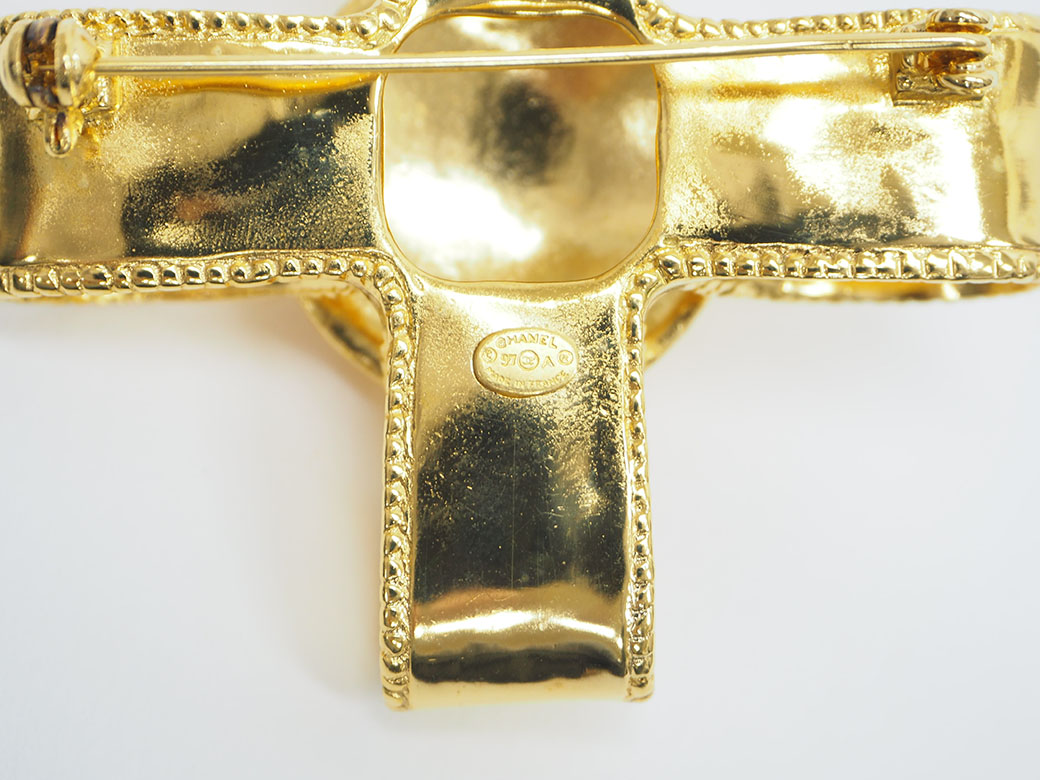 楽天市場】シャネル CHANEL ブローチ 中古 ココマーク クロスリボン