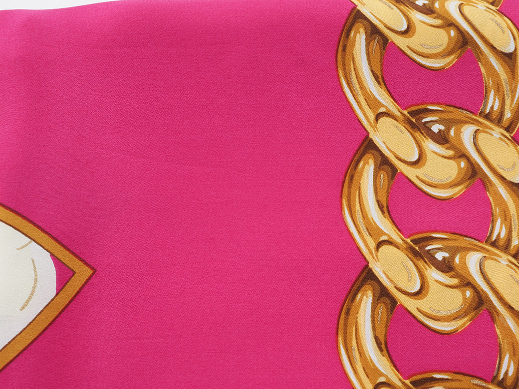 楽天市場】シャネル CHANEL スカーフ カメリア ココ チェーン ピンク