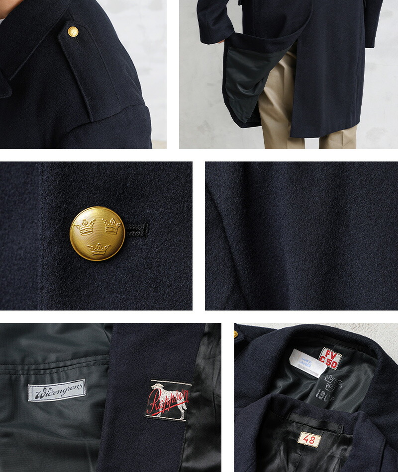 楽天市場】実物 新品 デッドストック スウェーデン軍 DOUBLE BREASTED