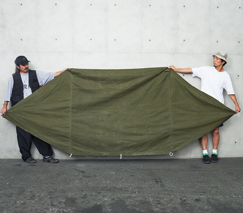 USパップテント シェルターハーフ フロッグスキン 軍幕 テント US