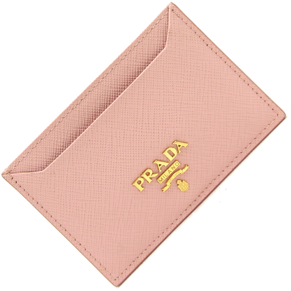 プラダ PRADA 財布 パスケース レザー ピンク チェーン付き - PRADA 長