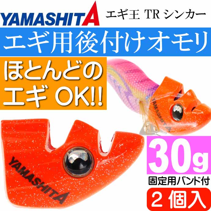 楽天市場】エギ王 TRシンカー 30g O オレンジ エギ後付けオモリ 2個入