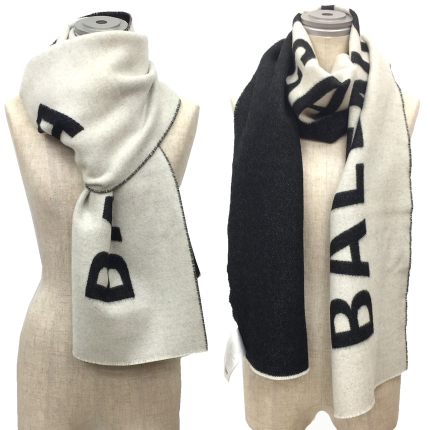 楽天市場】セール SALE BALENCIAGA バレンシアガ ロゴ マフラー