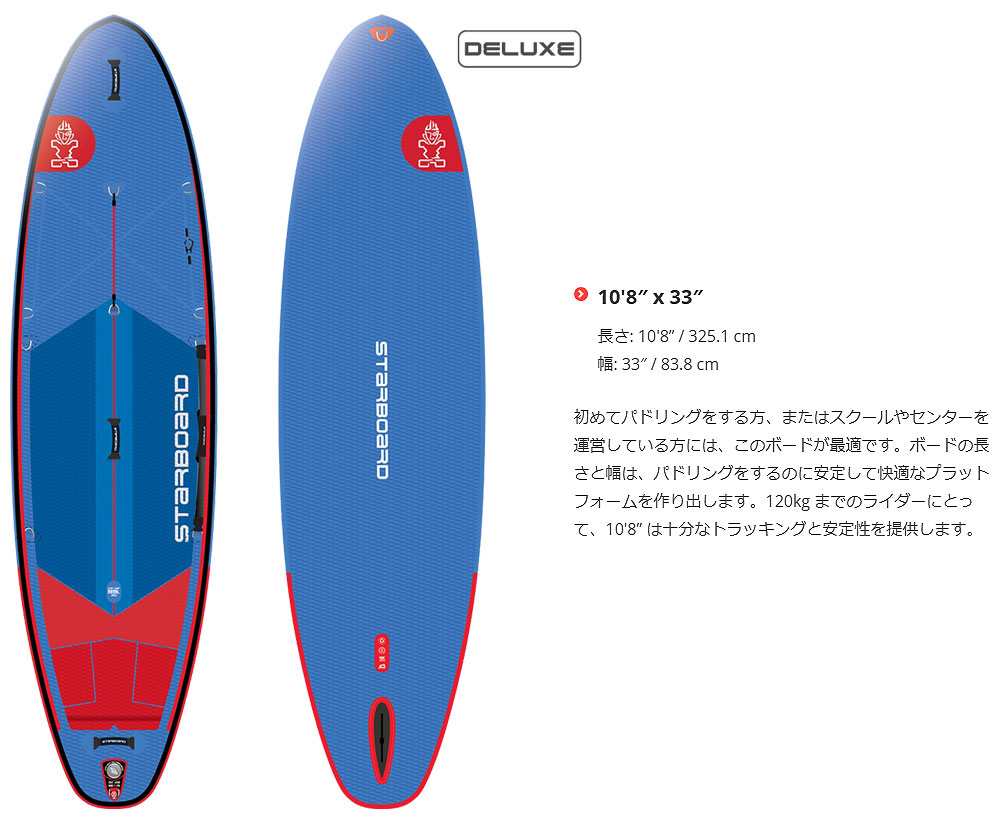 楽天市場】2025 STARBOARD I GO DELUXE SINGLE CHAMBER 10'8 X 33