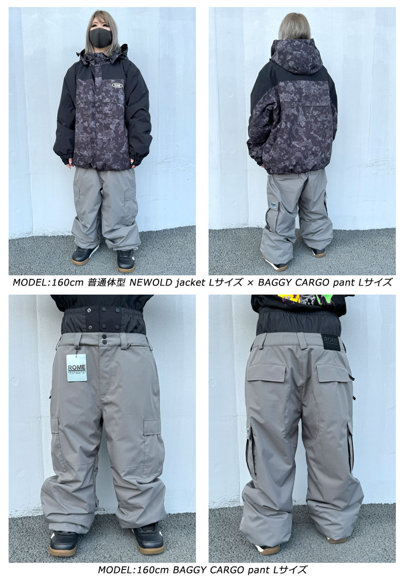 楽天市場】24-25 ROME/ローム BAGGY CARGO pant メンズ レディース