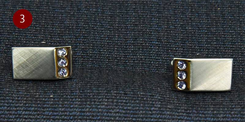 楽天市場】カフスボタン 結婚式 メンズ スワロフスキー カフス