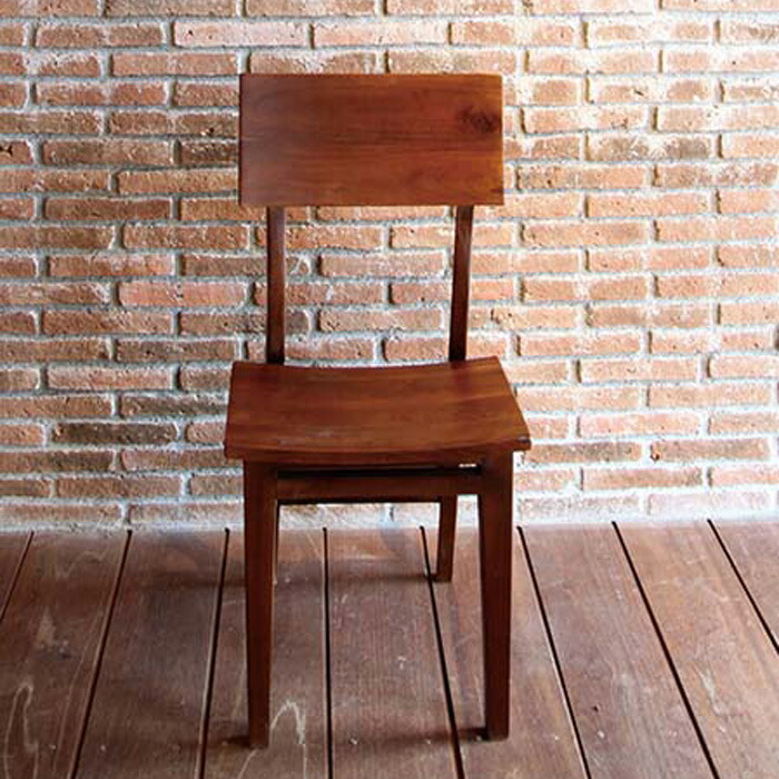 楽天市場】チェア スタンダードチェア 四角 ブラウン 1脚 完成品