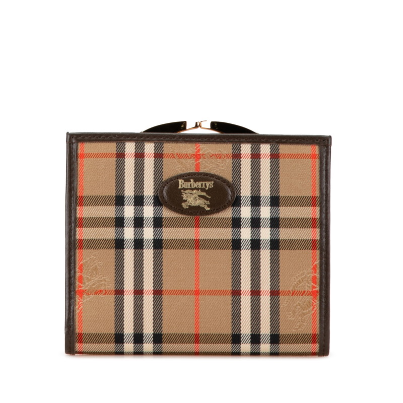 ✨極美品✨ BURBERRY 長財布 ノバチェック がま口 プレート 折り財布