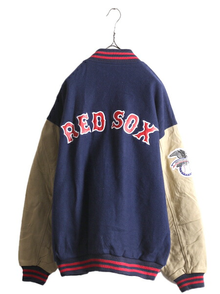 楽天市場】00s ナイキ MLB オフィシャル レッドソックス 袖レザー