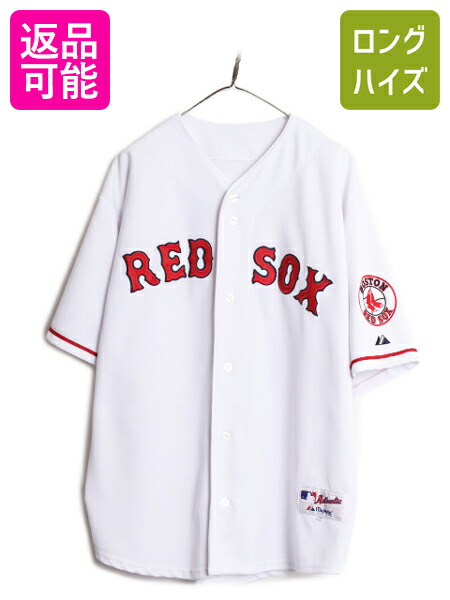 レッドソックス MLB ゲームシャツ ユニフォーム グレー 2XLベース