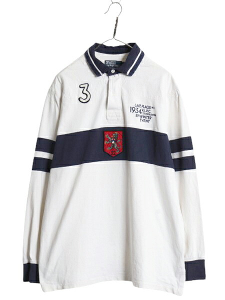 楽天市場】90s ポロ ラルフローレン 長袖 ラガー シャツ メンズ XL
