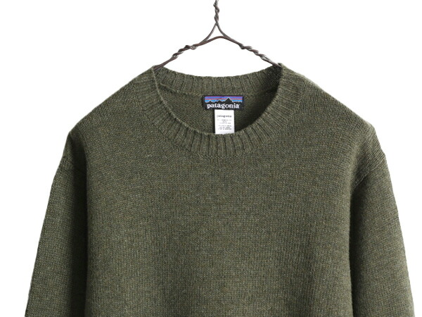 90s】patagoniaパタゴニア ガイドセーター ニット グリーン M 90s