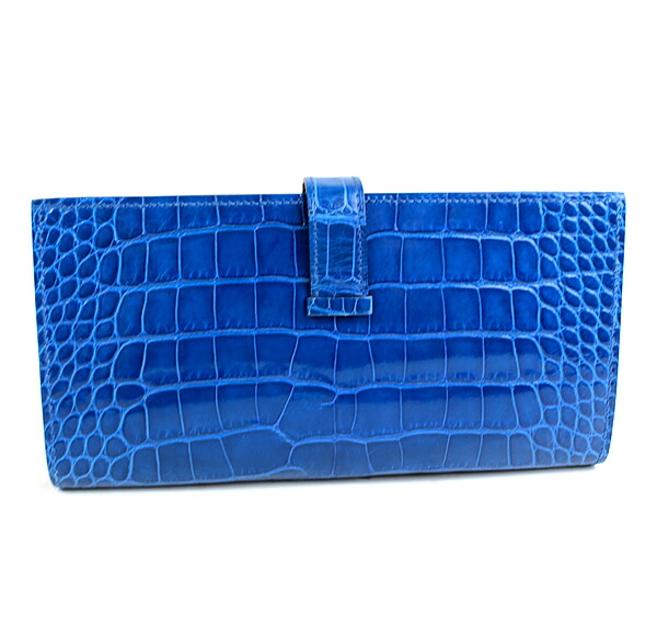 楽天市場】エルメス 長財布 ベアンクラシック アリゲーター HERMES