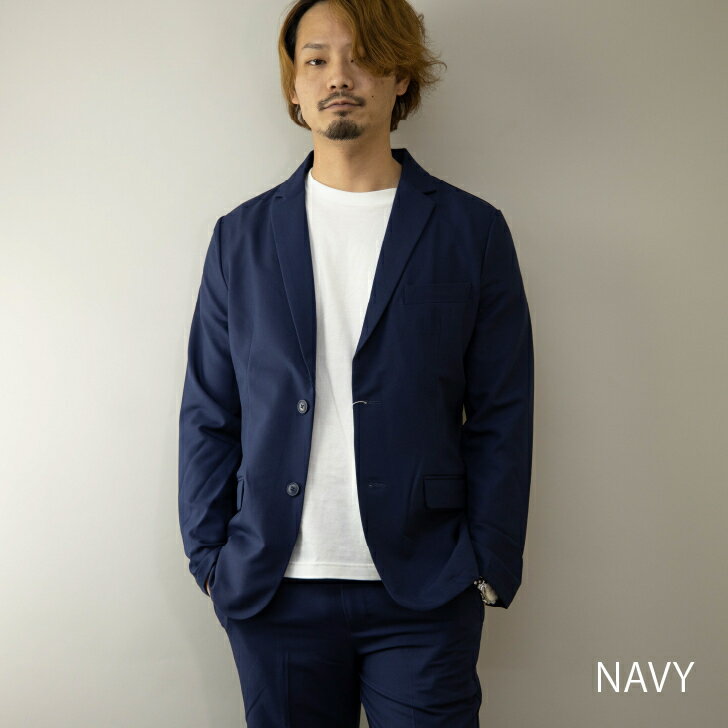 楽天市場】テーラードジャケット☆メンズ 紺/無地 ストレッチ スリム