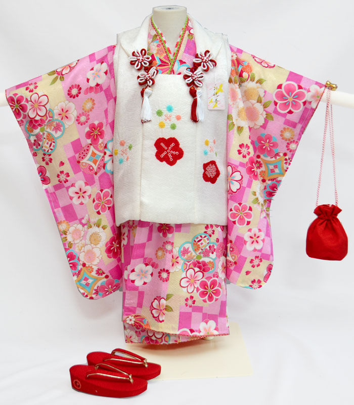楽天市場】残り1点 再入荷無し！七五三 正絹 着物 3歳 女の子 正絹被布