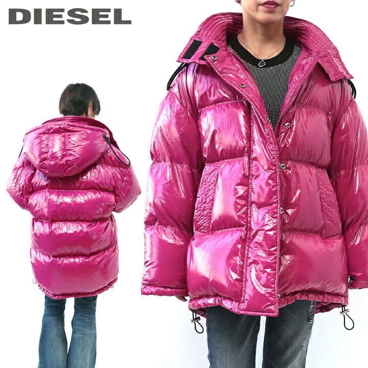 楽天市場】☆DIESEL ディーゼル レディース☆光沢ナイロン オーバー