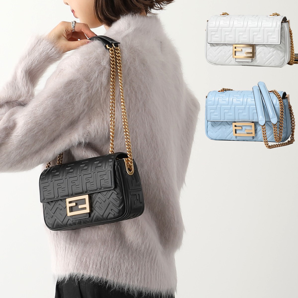 楽天市場】FENDI フェンディ ショルダーバッグ BAGUETTE CHAIN