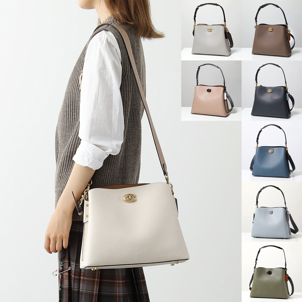 楽天市場】COACH コーチ ショルダーバッグ Willow Shoulder ウィロー