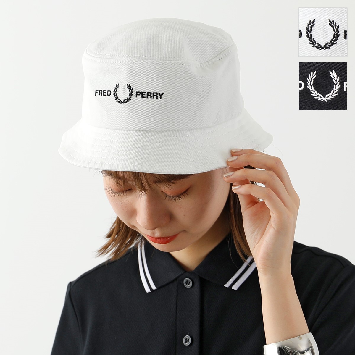 楽天市場】FRED PERRY フレッドペリー バケットハット GRAPHIC BRAND