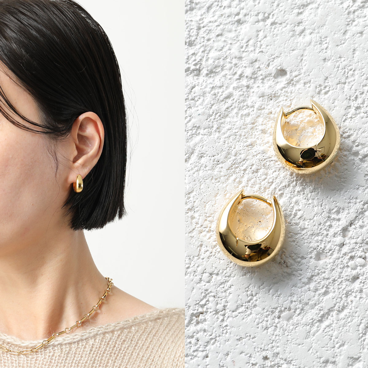 楽天市場】TOMWOOD トムウッド ピアス Ice Hoop Small Gold アイス