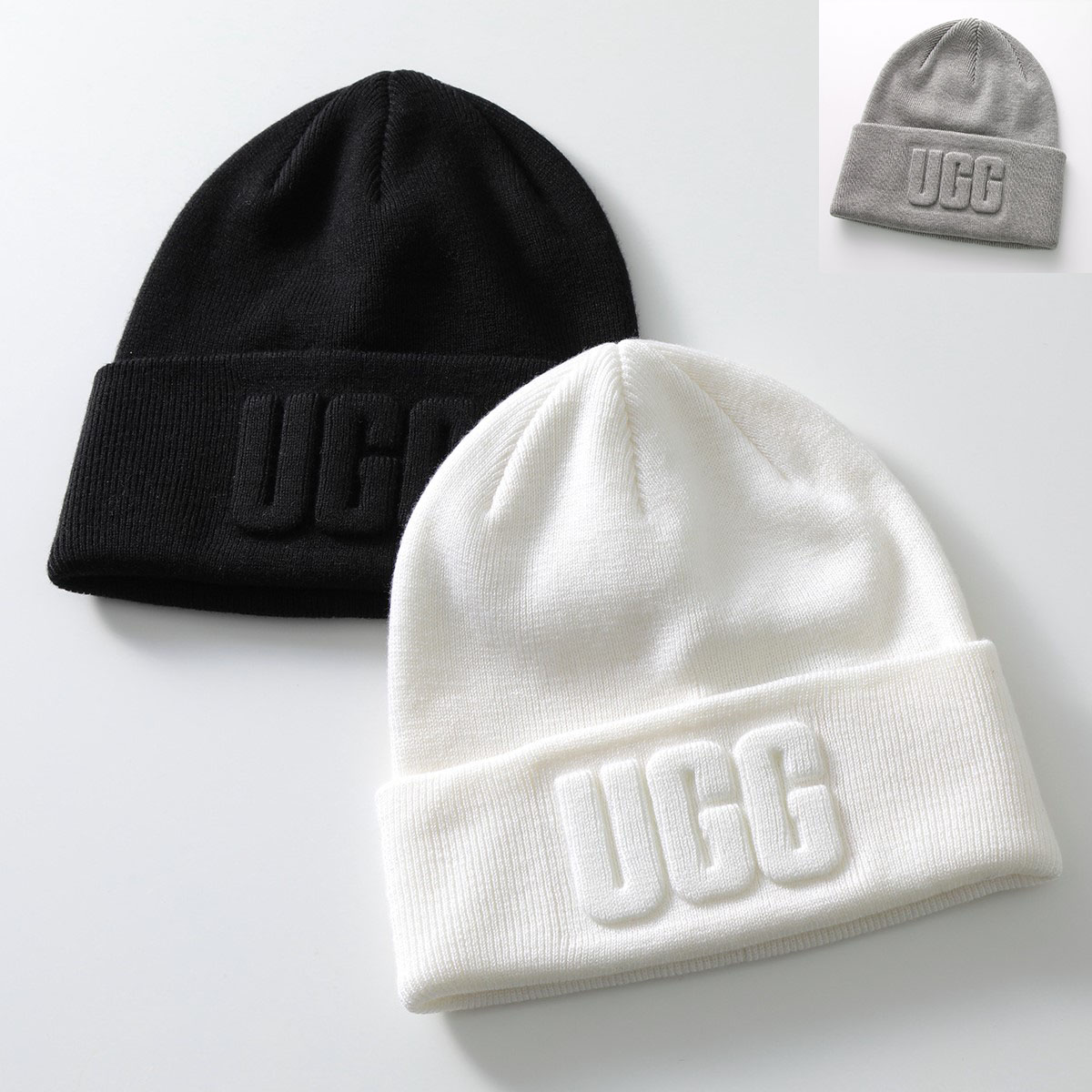楽天市場】UGG アグ ニット帽 W 3D GRAPHIC LOGO BEANIE 21675